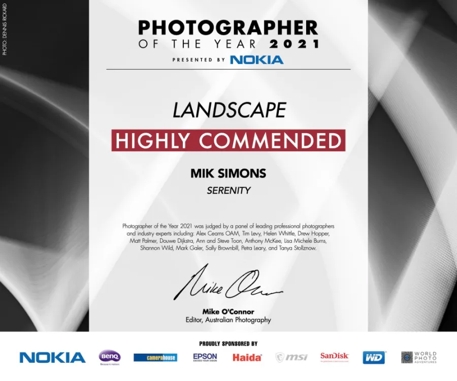 Photographer of the year award 2021 by Nokia